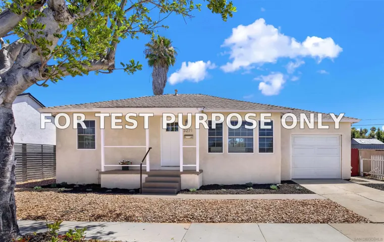 Demo/Test Data 3271 Atlas St, San Diego, CA 92111