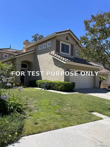 Demo/Test Data 14430 Eastview Ct, San Diego, CA 92131