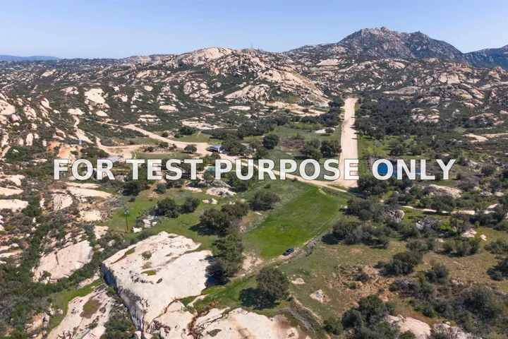Demo/Test Data 19150 High Glen Rd, Alpine, CA 91901
