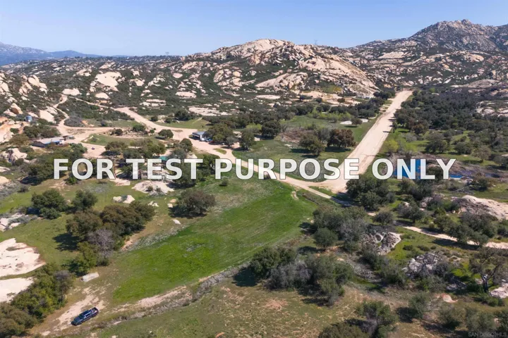 Demo/Test Data 19150 High Glen Rd, Alpine, CA 91901