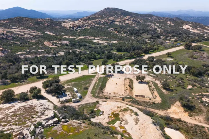Demo/Test Data 19150 High Glen Rd, Alpine, CA 91901