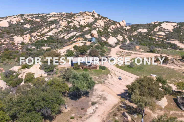 Demo/Test Data 19150 High Glen Rd, Alpine, CA 91901