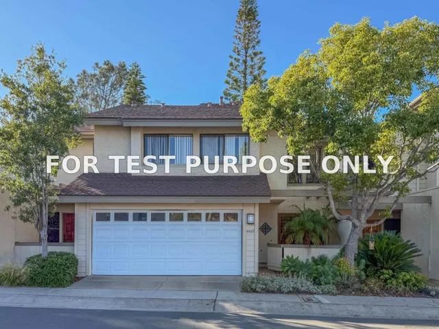 Demo/Test Data 4468 Via Brillante, San Diego, CA 92122