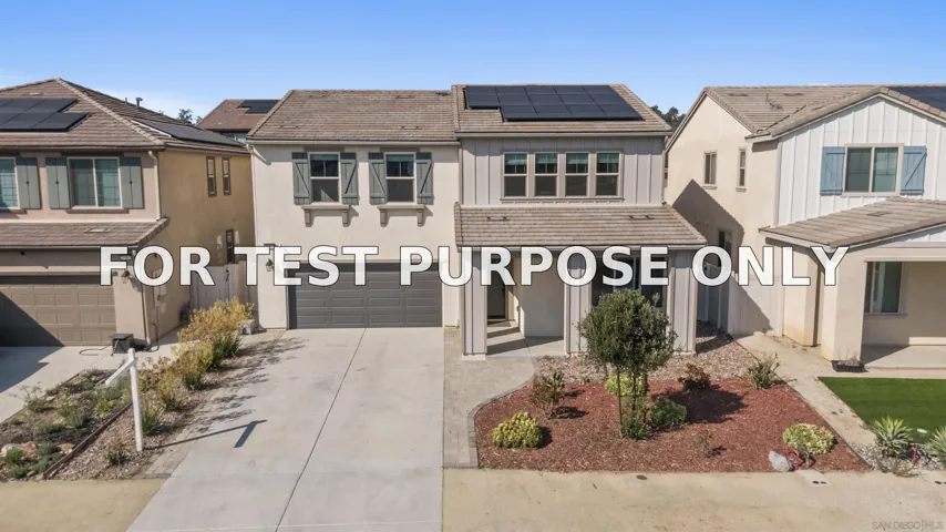 Demo/Test Data 27983 Moosa Creek Way, Valley Center, CA 92082