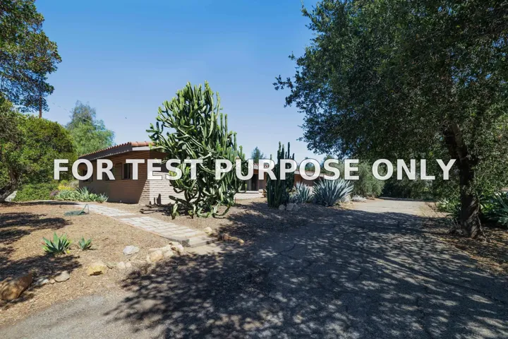 Demo/Test Data 17711 S Mesa Drive, Pauma Valley, CA 92061