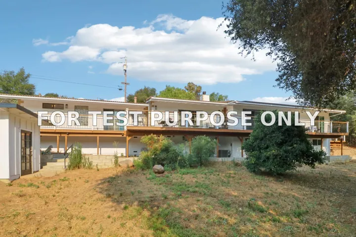 Demo/Test Data 1165 Midway Dr, Alpine, CA 91901