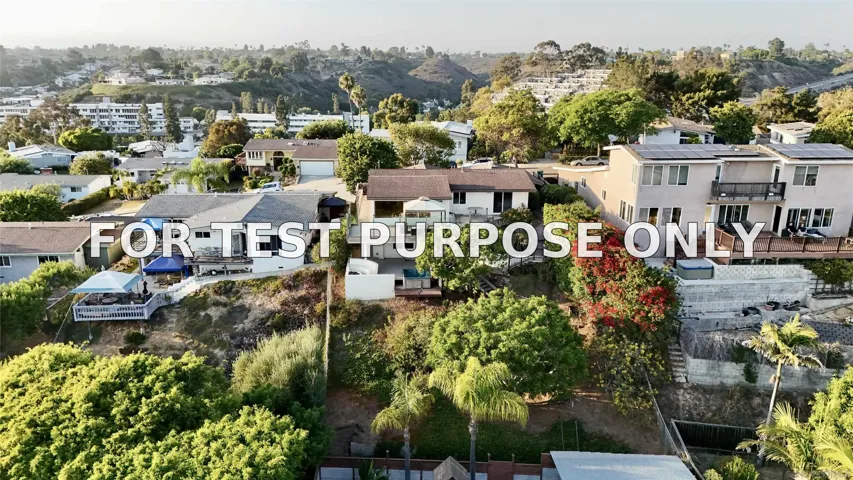 Demo/Test Data 3539 Mount Laurence Dr, San Diego, CA 92117