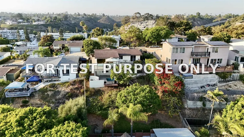 Demo/Test Data 3539 Mount Laurence Dr, San Diego, CA 92117