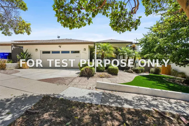 Demo/Test Data 3539 Mount Laurence Dr, San Diego, CA 92117