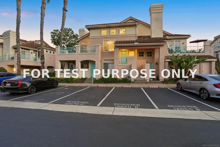 Demo/Test Data 12670 Springbrook Dr Unit D, San Diego, CA 92128