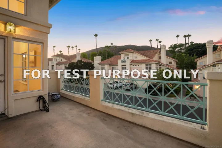 Demo/Test Data 12670 Springbrook Dr Unit D, San Diego, CA 92128