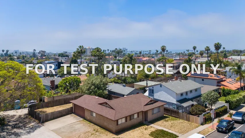 Demo/Test Data 1161 Turquoise St, San Diego, CA 92109