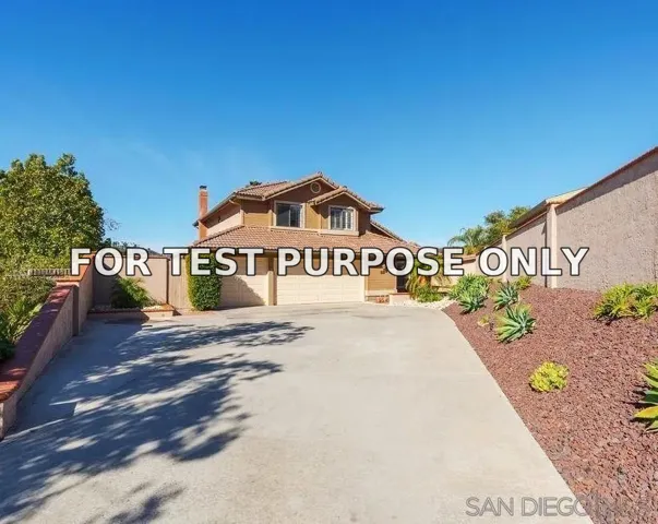 Demo/Test Data 672 Chateau Place, Escondido, CA 92029