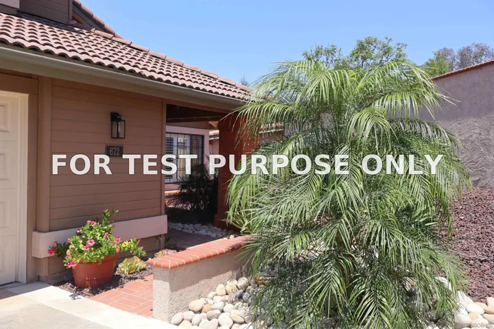 Demo/Test Data 672 Chateau Place, Escondido, CA 92029