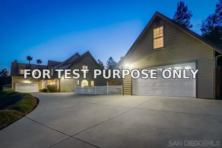 Demo/Test Data 2543 Daisy Ln, Fallbrook, CA 92028