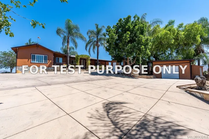 Demo/Test Data 9111 Sierra Alta Way, El Cajon, CA 92021