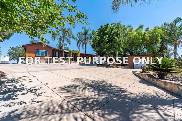 Demo/Test Data 9111 Sierra Alta Way, El Cajon, CA 92021