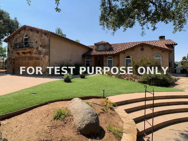 Demo/Test Data 1445 Terracita Lane, Alpine, CA 91901