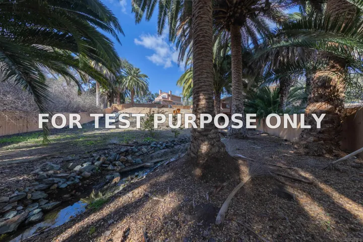 Demo/Test Data 25734 Willow Ln, Escondido, CA 92026