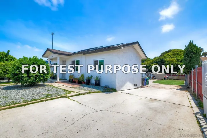 Demo/Test Data 325 Gloria St, San Diego, CA 92113