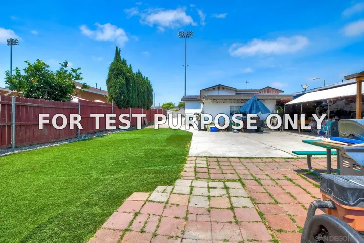 Demo/Test Data 325 Gloria St, San Diego, CA 92113