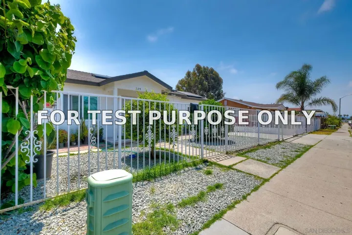 Demo/Test Data 325 Gloria St, San Diego, CA 92113