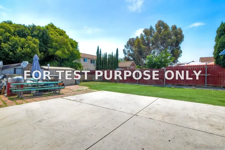 Demo/Test Data 325 Gloria St, San Diego, CA 92113