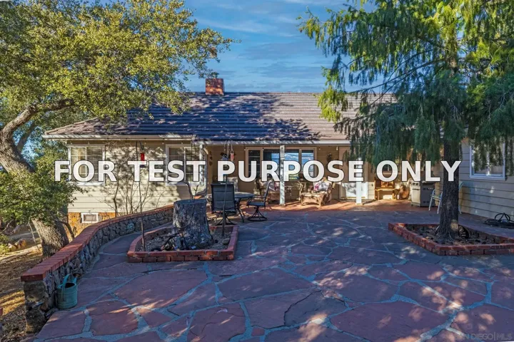 Demo/Test Data 3306 Oak Grove, Julian, CA 92036
