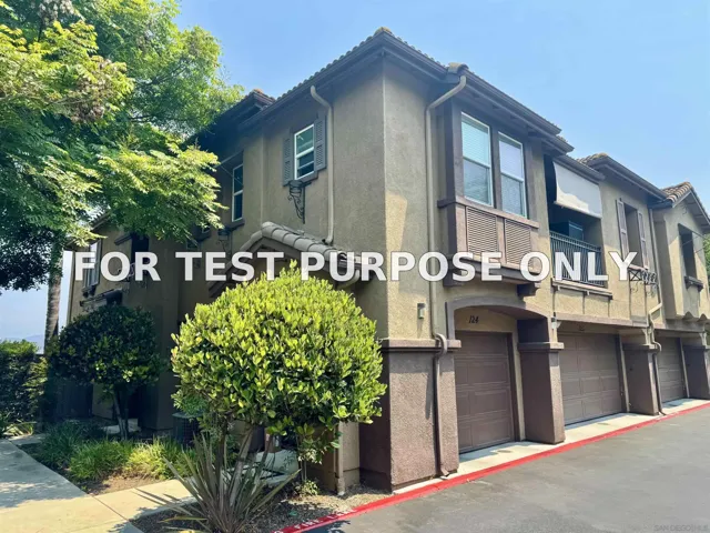 Demo/Test Data 425 S Meadowbrook Dr Unit 124, San Diego, CA 92114