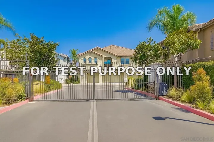 Demo/Test Data 425 S Meadowbrook Dr Unit 124, San Diego, CA 92114