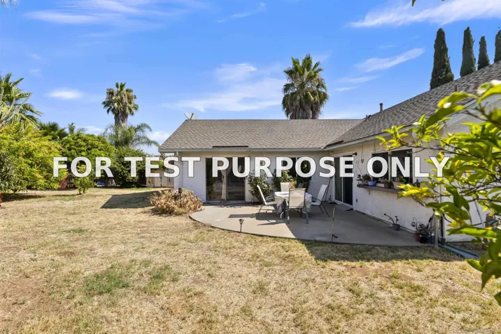 Demo/Test Data 1247 Armstrong Cir, Escondido, CA 92027