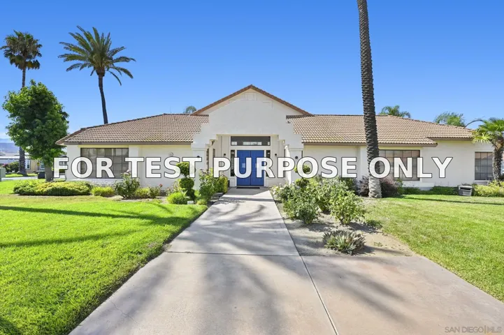 Demo/Test Data 1410 Martinique Drive, Hemet, CA 92543