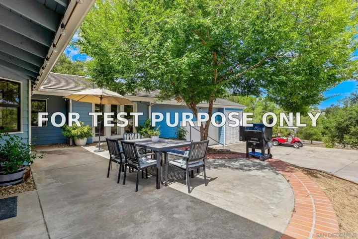 Demo/Test Data 24822 Pappas Rd, Ramona, CA 92065