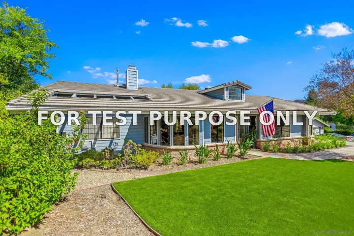 Demo/Test Data 24822 Pappas Rd, Ramona, CA 92065
