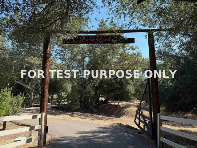Demo/Test Data 14671 Mussey Grade Road, Ramona, CA 92065