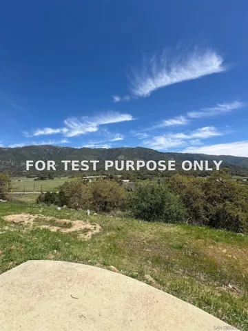 Demo/Test Data 31913 Calle El Potrero, Pauma Valley, CA 92061