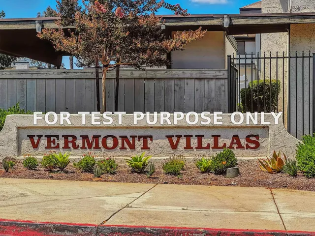 Demo/Test Data 450 W W Vermont Ave Unit 807, Escondido, CA 92025