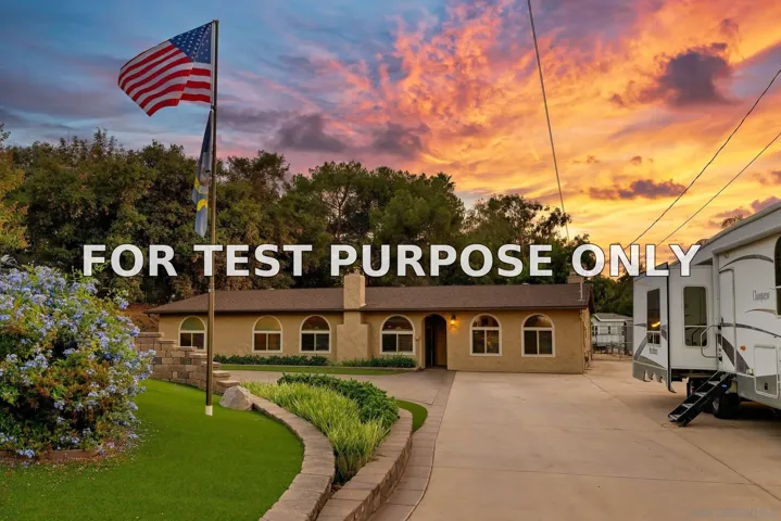 Demo/Test Data 9002 Kimber Ln, Lakeside, CA 92040