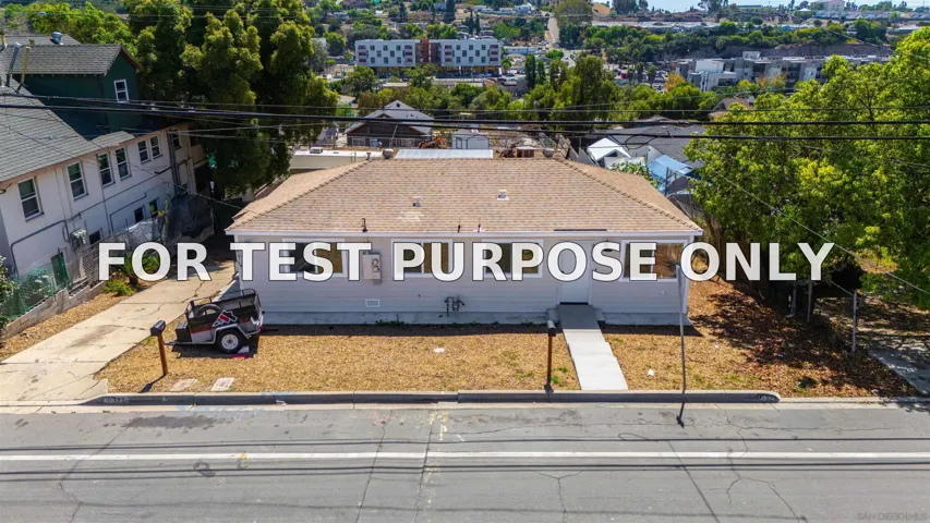 Demo/Test Data 6327 Brooklyn Ave, San Diego, CA 92114