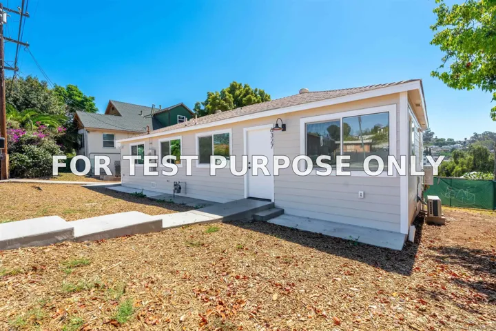 Demo/Test Data 6327 Brooklyn Ave, San Diego, CA 92114