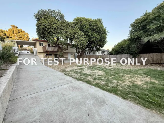 Demo/Test Data 2256 El Prado, Lemon Grove, CA 91945
