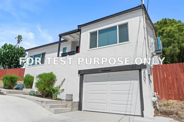 Demo/Test Data 4001 N Bonita Street, Spring Valley, CA 91977