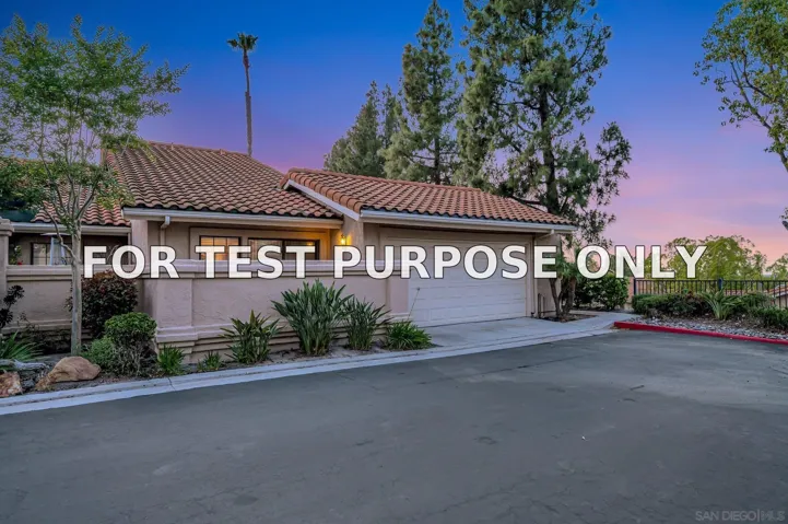 Demo/Test Data 15628 Via Marchena, San Diego, CA 92128