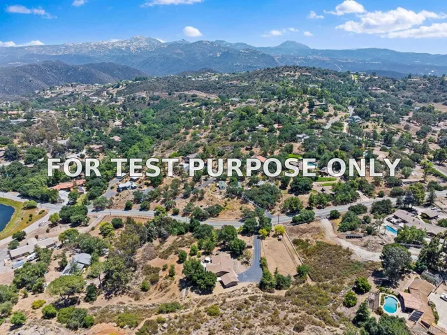 Demo/Test Data 2686 Via Viejas, Alpine, CA 91901