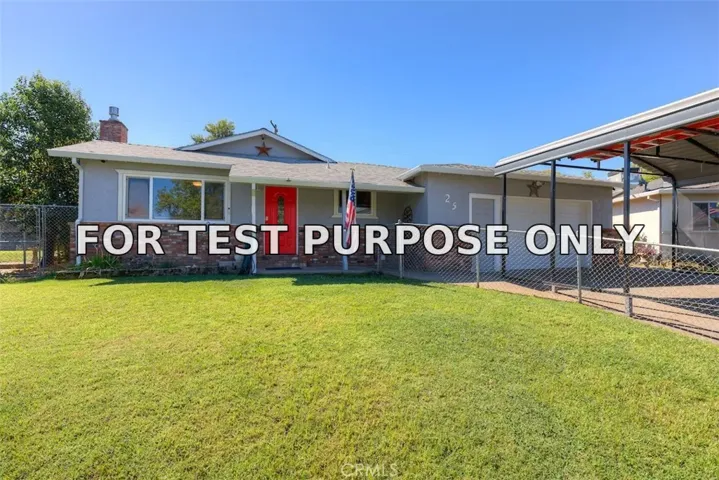 Demo/Test Data 25 Pamela Jane Court, Oroville, CA 95966
