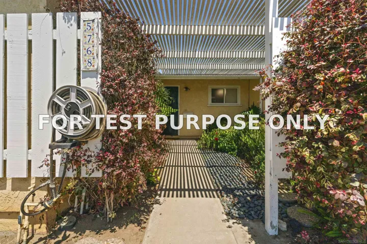 Demo/Test Data 5768 Camber Dr, San Diego, CA 92117