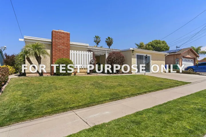 Demo/Test Data 5768 Camber Dr, San Diego, CA 92117