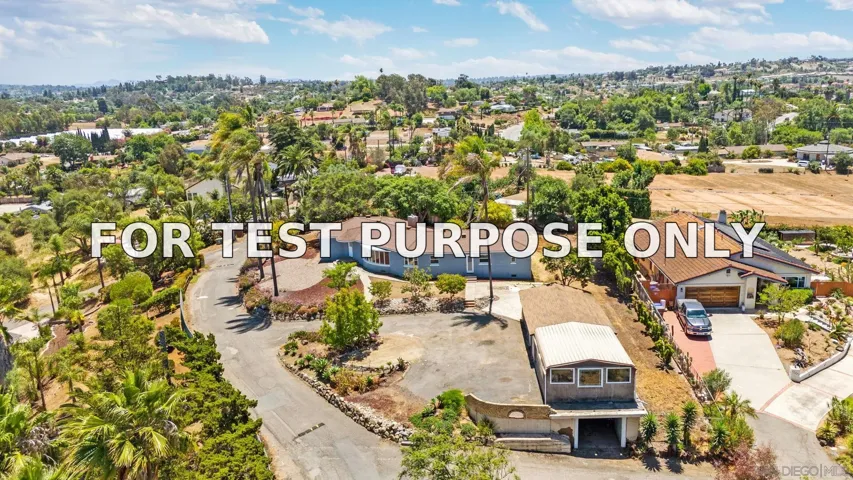 Demo/Test Data 2530 Pruett Dr, Vista, CA 92084