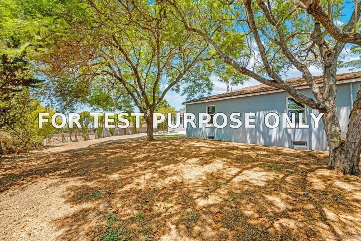 Demo/Test Data 2530 Pruett Dr, Vista, CA 92084