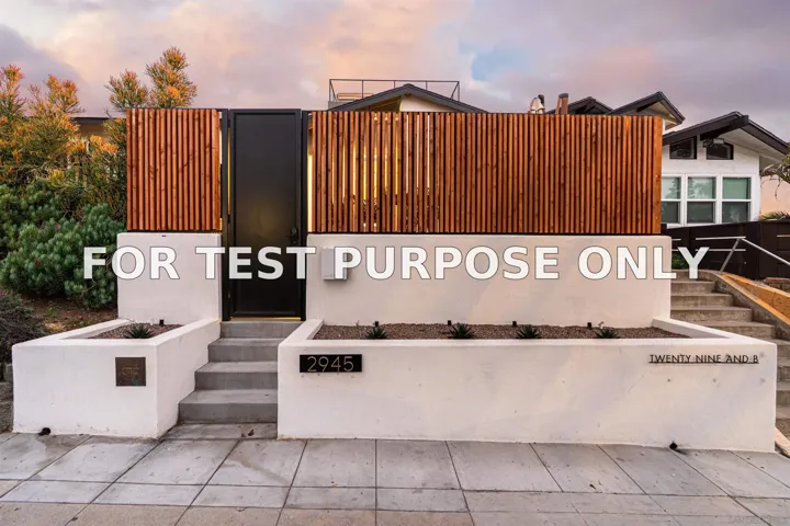 Demo/Test Data 2945 B St, San Diego, CA 92102
